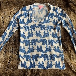 Women’s Lilly Pulitzer Elephant Print sweater